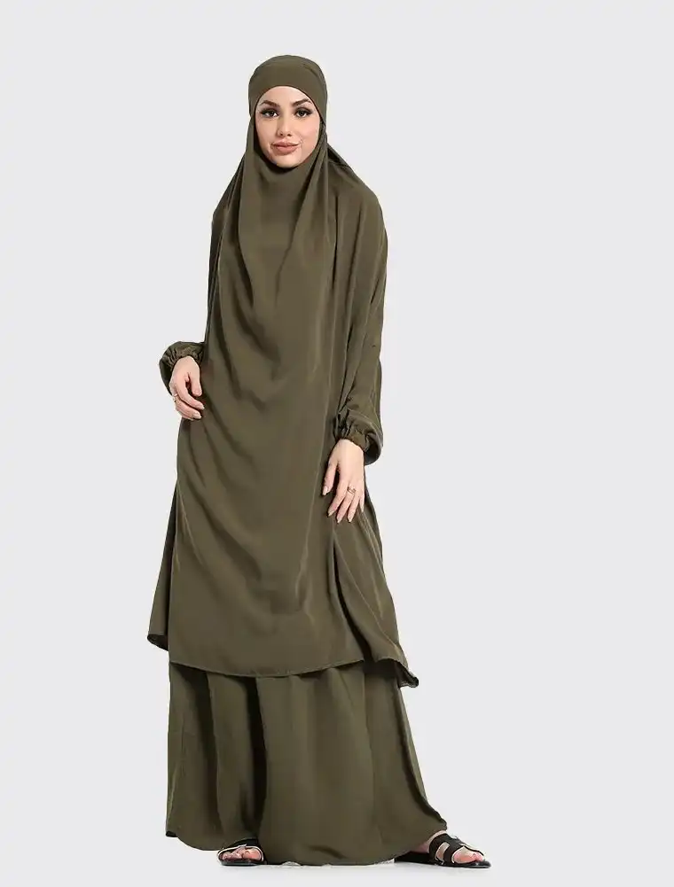 Olive 2 Piece Jilbab